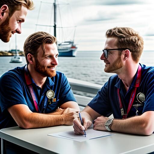 Three Physicians in a discussion.